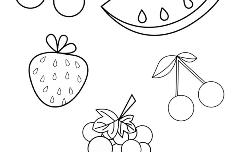 Frutinhas para Colorir: Dê Vida às Cores e Sabores!