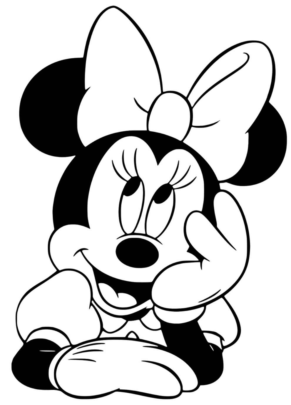 Divirta-se Colorindo a Minnie: Desenhos Encantadores para Alegrar seu Dia