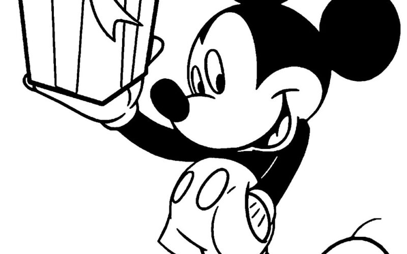 Colorindo a Magia: Desenhos do Mickey Mouse para Colorir