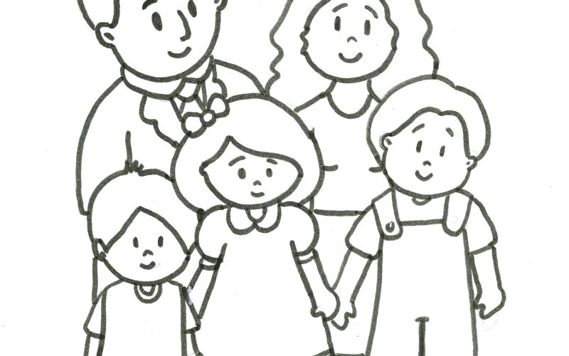 Colorindo o Amor em Família: Desenhos Encantadores para Expressar Afeição e Criatividade