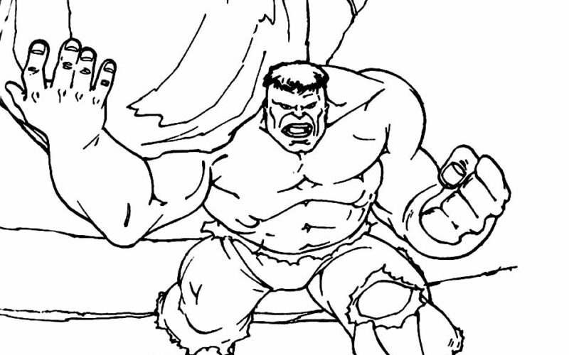 Desenhos do Hulk para Colorir: Liberte sua Imaginação com Cores Vibrantes!