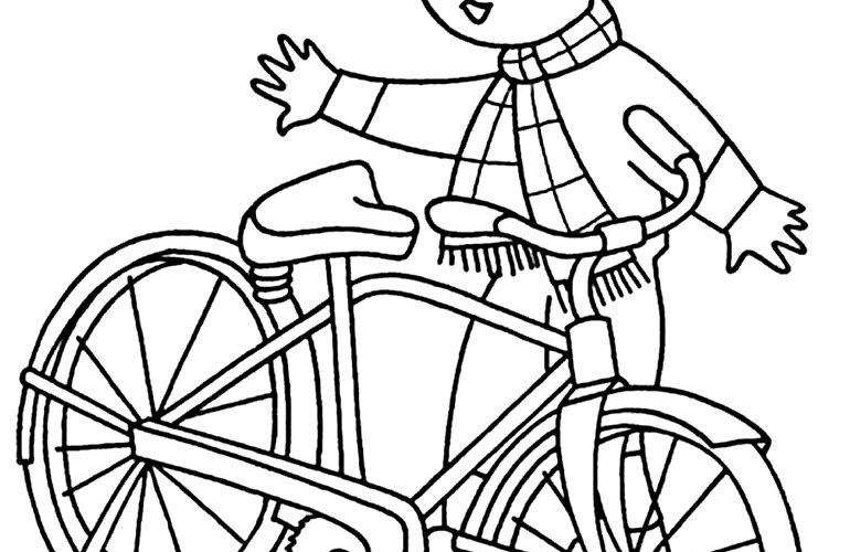 Pedalando com Cores: Páginas Encantadoras de Bicicleta para Colorir